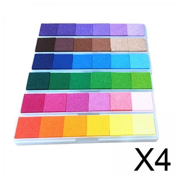 Almohadillas para sellos de tinta,Almohadillas para sellos de tinta Almohadillas para dedos Almohadillas de tinta para manualidades,Almohadillas para estampar álbumes de recortes Almohadilla