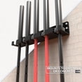 thumbnail image 4 of Synergee Support de Barre 1, 2 Ou 5 pour Barres. Support Vertical Suspendu pour Barres. Tient Bars, Curl Bars, Hex Bars, Tricep Bars. Excellent Rangement Compact et Vertical. Organisation pour Maison, Commercial, Garage Gyms., 4 of 6
