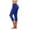 Dark Blue, variant on GEWSEY Women's Active FormFlex Buttery Soft High Waist 19" Inseam Capri Yoga Workout Leggings with Pockets (Black, M)