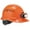 Orange, variant on Skullerz 8972-LED Class C Hard Hat Cap Style Vented Ratchet Susp LED, White