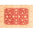 thumbnail image 1 of Ahgly Company Indoor Rectangle Abstract Orange Modern Area Rugs, 5' x 7', 1 of 4