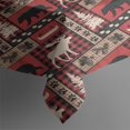 thumbnail image 3 of Red Christmas Animal and Tree Pattern Rectangle Tablecloth 60"x84",Waterproof Polyester Rectangle Table Cloth, Wipeable Spillproof Polyester Tablecloth for Dining, Camping, Indoor and Outdoor, 3 of 5