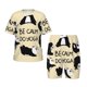 thumbnail image 1 of Fotbe Panda Doing Yoga Pijama Estampada de 2 Piezas para Niños – Ropa de Dormir de Manga Corta Cómoda para Niños y Niñas, Camiseta y Shorts de Algodón-Medium, 1 of 6