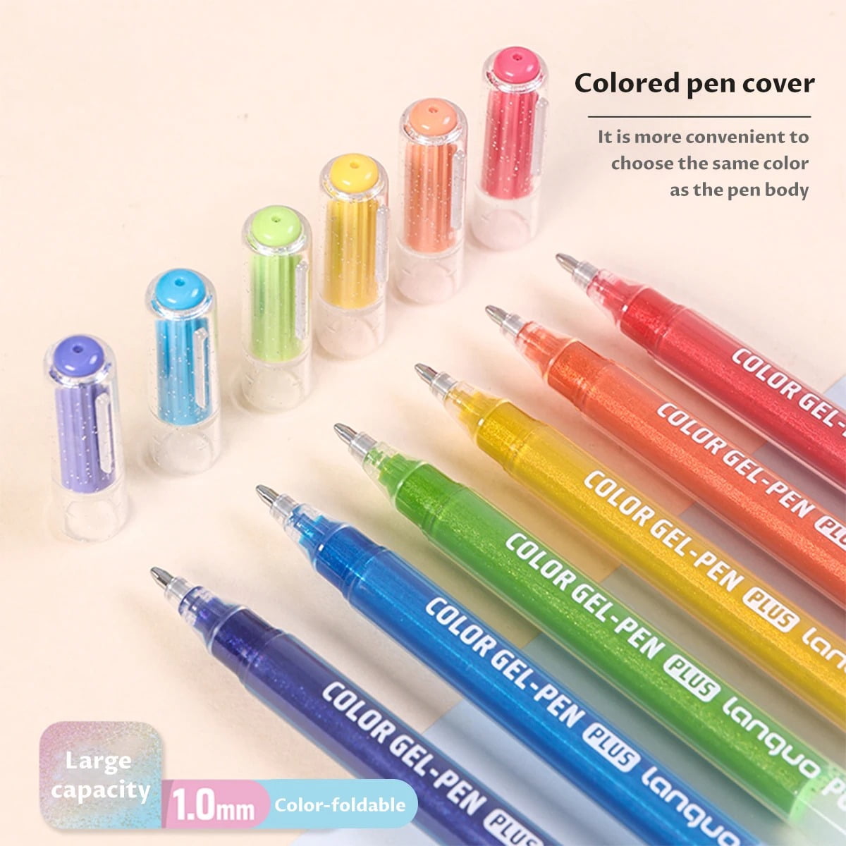 Glitter Gel Pens for Adult Coloring, 24/36/54/72 Colors Special Shining Multi Glitter Gel Pens Colored Set for Drawing, Doodling, Journaling & Creative Art Supplies
