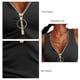 thumbnail image 3 of Camiseta sin mangas de punto acanalado con cuello en V para mujer, camiseta informal con cremallera frontal, camiseta sin mangas, Top ajustado de verano, 3 of 5