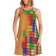 thumbnail image 1 of Fotbe Colorful Building Blocks A Vestido de Verano sin Mangas para Mujer – Vestido Midi Línea A, Estilo Camiseta Floral, Vestido Playero Casual y Fluido, 1 of 7