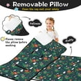 thumbnail image 3 of Green Christmas Dinosaur and Snowman Pattern Toddler Nap Mats for Kids Preschool,50"x20" Sleeping Mat Bag or Kids,Toddler Sleeping Bag,Toddler Nap Mat or Daycare, 3 of 6