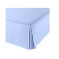 thumbnail image 2 of The Great American Store- 600 TC 100% Natural Cotton, Pleated Style Bed Skirt with 26 Inch Drop (Cal King Size, Solid Light Blue) -Easy Fit Dust Ruffle, Covers Bed Legs & Frame, 2 of 2