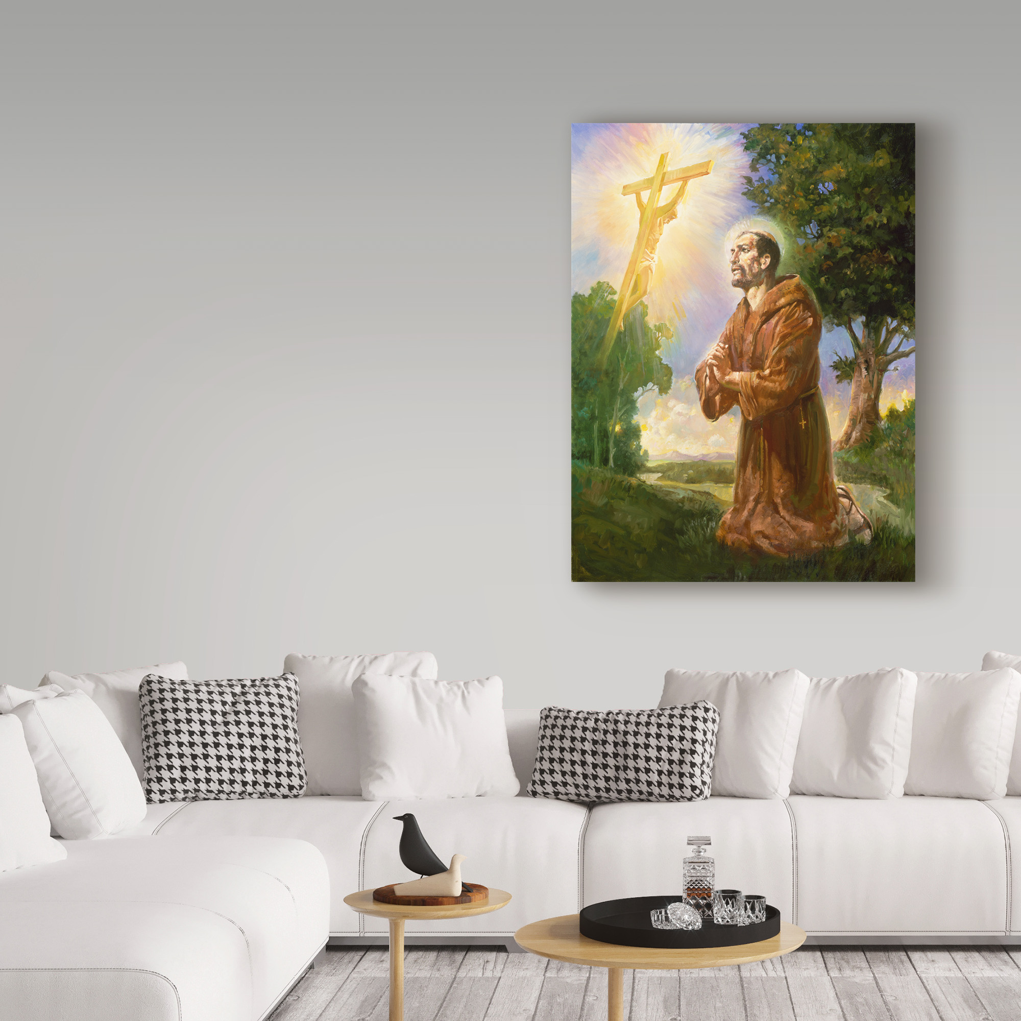 Trademark Fine Art 'Saint Francis Of Assisi' Canvas Art by Hal Frenck