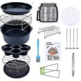 thumbnail image 1 of Accesorios para freidoras de aire (15 juegos + 20 libros de cocina) -8 pulgadas, los accesorios para freidoras de aire, adecuados para freidoras de aire de 4.2-6.8qt Todos los Rasa Smartds, 1 of 5