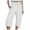 White, variant on vigerkar Womens Wide Leg Capri Pants Loose Drawstring Comfy Lounge Trousers Summer 7/8 Pant with Pockets Khaki, M