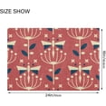 thumbnail image 3 of SKYSONIC Toilet Bathroom Rugs Sets 2 Piece, Dragonfly on Flower Design Vintage Soft Absorbent Fluffy Toilet Mat Set Non-Slip Rubber Backing Bath Mats for Bathroom,16"x24"+20"x24", 3 of 7