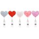 thumbnail image 3 of Paquete de 10 carretes de insignia retráctiles con corazón brillante, soporte para insignia de identificación con clip de cocodrilo, ligero, cable retráctil fácil de 24 pulgadas (color al azar) Xemadio CZBG-ST172, 3 of 7