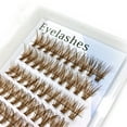 thumbnail image 4 of Colored Curly Eyelash Clusters Natural Wispy Mixed Length Soft False Lashes Multipack, 4 of 8