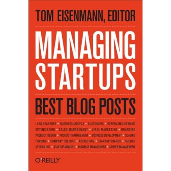 Pre-Owned Managing Startups: Best Blog Posts (Hardcover)