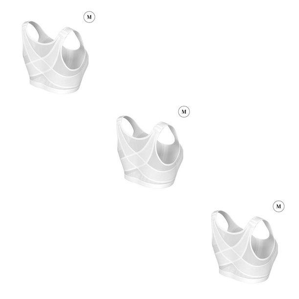Toystoory Ropa interior deportiva Ropa interior elástica de yoga Ropa interior ajustable que absorbe el sudor Ropa interior sin cables, Blanco, M Blanco METRO 3piezas Toystoory CBP167162