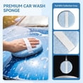 thumbnail image 3 of Round Microfiber Car Polishing Waxing Sponge Pad with Elastic Hand Strap for Auto Cleaning Detailing Applicator, 3 of 6