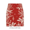 thumbnail image 3 of Nilvkv Christmas Snowflake Tablecloth Red Snowflake Tablecloth Rectangular Tablecloth Holiday Gift Dusts Cloth Holiday for Restaurant Party, Christmas, 3 of 6