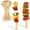 Beige, variant on Bamboo Skewers For Appetizers, Food Appetizer Toothpicks Wide Flat Paddle Bamboo Wood Picks, Flat Paddle Wooden Skewers Food Sticks For Cocktail, Appetizers, Fruit Kabobs Clearance Sales