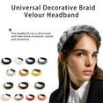 thumbnail image 2 of Diadema de terciopelo trenzado Sonducket Aro para el pelo, 2 of 6