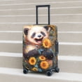 thumbnail image 5 of Yiaed Elegant Cute Panda Sunflower Print Travel Luggage Cover Suitcase Protector Fits 18-32 Inch Luggage Wheel Covers Patterned Elastic Luggage Anti-scratch（No luggage）-X-Large, 5 of 5