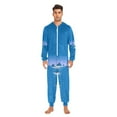 thumbnail image 2 of IAUYY Unisex Adult Onesie Pajamas Ultra-Soft Crystal-Soft Fabric, Halloween Adult Onesie Pajamas Adults,With a Zipper Plus Size Onesie Pajamas, Three Small Islands, 2 of 7