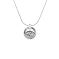 thumbnail image 2 of Delight Jewelry Silvertone Trumpeter Angel - Oval Seal Hero Ring Charm Necklace, 18", 2 of 4