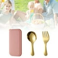 thumbnail image 1 of Huanglei 304 Stainless Steel Fork And Spoon Set Outdoor Picnic Camping Travel Portable Tableware Set, 1 of 5