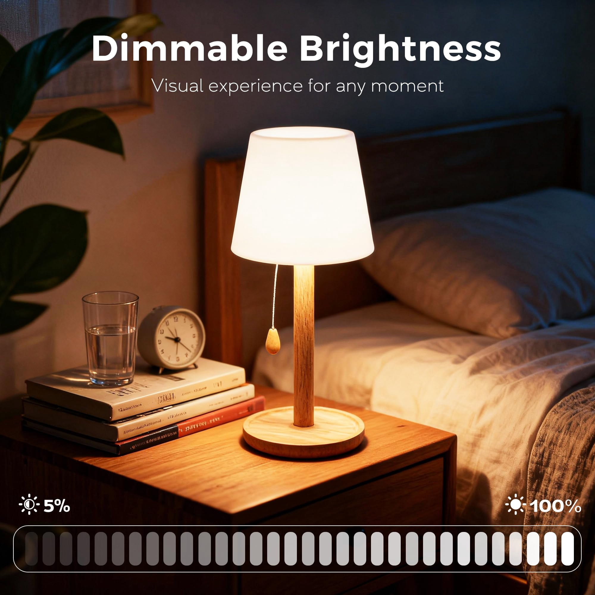 Cordless Shower Lamp Waterproof, Rechargeable Bathroom Lamp with 16 Color Changeable, Dimmable Table Lamp with Remote Control, LED Night Light for Inside Shower, Outdoor, Bedroom, Restaurant, Camping