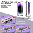 thumbnail image 3 of Protector de pantalla de cristal templado CHISHA para iPhone 16/15/14, 3 of 6