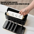 thumbnail image 7 of Cable Management Box, 1-pack With Cable Organizer, Hiding Wires And Power Strips, Plastic Material, Large Storage Space, Safe, Fashionable, Suitable for Home & Office, 4 Slot Phone Holders, 7 of 7