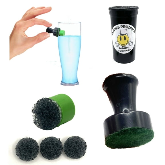 The Magic Cleaner - The Reusable, Non-Toxic, Magnetic Glass Cleaner For Water Pipes, Windows, Aquariums, Vases, Bowls