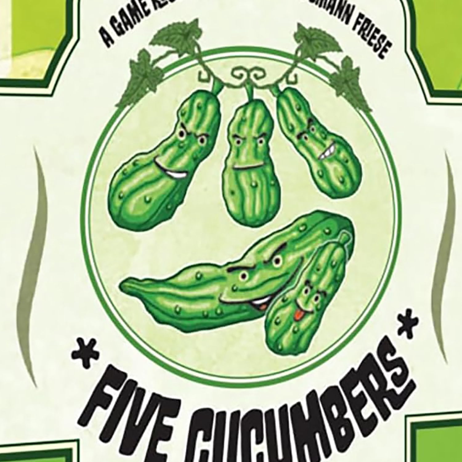 Rio Grand Games: Five Cucumbers - Trick Taking Card Game, Agurk Variant, Competitive Play, Avoid Getting The Cucumber, Ages 14+, 2-6 Players, 30+ Mins