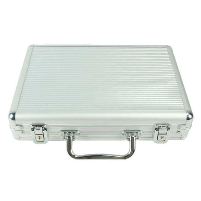 MasteelfCA 1 Pce Étui de Transport en Aluminium Boîte de Rangement Robuste pour Chips Cartes de Poker