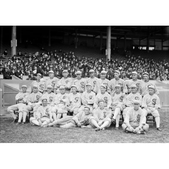 Chicago White Sox, 1919. /Nthe 1919 Chicago White Sox At Comiskey Park In Chicago, Illinois. Photograph, 1919. Affiche Imprimée par (24 x 36)