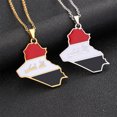 thumbnail image 4 of Xingzhi Exquisite Iraq Map Pendant Necklace For Fashionable Art Lovers Premium silver, 4 of 6
