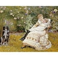 thumbnail image 3 of Johnson, Edward Killingworth 14x12 Black Modern Framed Museum Art Print Titled - Pleasant Hours, 3 of 5