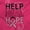 Heliconia, variant on Help Heal Hope Breast Cancer Aware Hoodie Sweatshirt Women Brisco Brands S