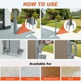 thumbnail image 3 of NAWAY 71'' x 236'' Retractable Side Awning, 280 GSM Retractable Folding Privacy Screen Waterproof & UV-Resistant Privacy Awning for Outdoor-Light Brown, 3 of 7