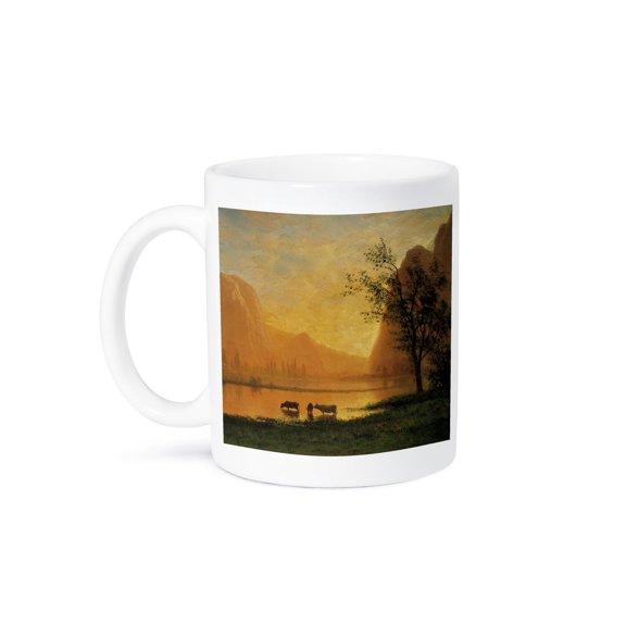3dRose, Vintage 1863 Yosemite Painting by Albert Biestadt, 15oz Mug