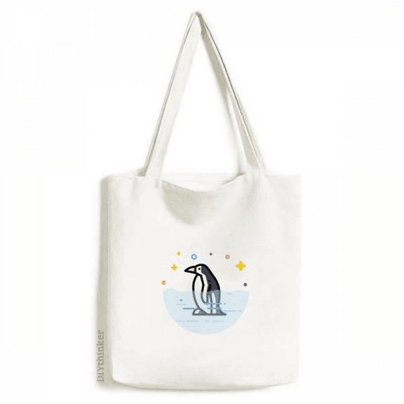 Animation Penguin Lovely Sign Tote Canvas Bag Shopping Satchel Casual Handbag