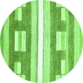 thumbnail image 1 of Ahgly Company Indoor Round Abstract Green Modern Area Rugs, 8' Round, 1 of 4