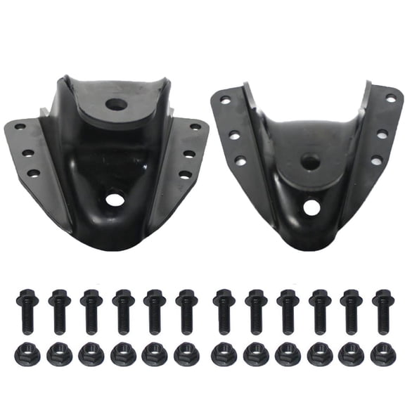 BST BSSP Pair Set Rear Leaf Spring Shackle Bracket Hanger Forward 722-013 Repair Kit LH Left and RH Right Side Compatible with 1983-1999 F-ord F-250 F350 Truck