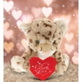 thumbnail image 7 of DolliBu I Love You Cheetah Plush Stuffed Animal with Red Heart - 12 inches, 7 of 7