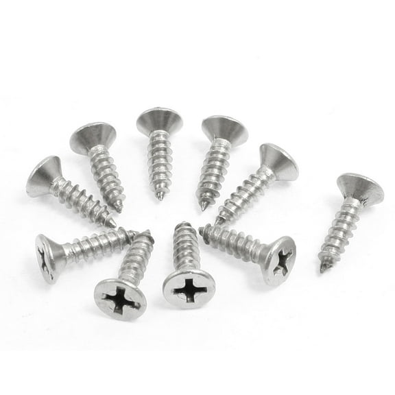 Unique Bargains Industry 13mm x 3mm Threaded Self Tapping Screws Drilling Bolts 10Pcs