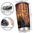 thumbnail image 6 of Dad Gifts, Papa Bear Mug, Double Wall Vacuum Stainless Steel Insulated Travel Coffee Mug, Tumbler cup with Lid and Straw 20 oz, 6 of 6