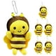 thumbnail image 1 of 6 llaveros de peluche de abeja adorables para mochilas, recuerdos de fiesta de abejas, material de peluche suave para niños, 1 of 6