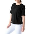 thumbnail image 5 of Time and Tru Womens Pima Cotton Boyfriend T-shirt, 5 of 6