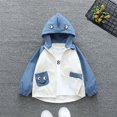 thumbnail image 2 of Baby Boys Girls Zip Up Hoodies Toddler Cartoon Print Jackets Fall Winter Casual Long Sleeve Hooded Coats With Pockets For Gifts,Blue 5,4 Years, 2 of 5