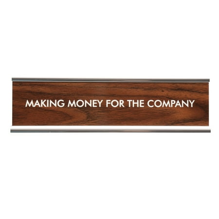 Desk Name Plate Classic Faux Wood Chrome Holder Making Money For Desk Name Plate Classic Faux Wood Chrome Holder Making Money For The Company